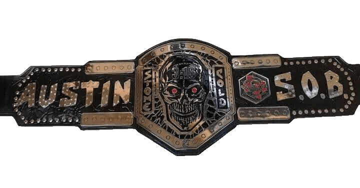 WWE Steve Austin Stone Cold Smoking Skull Championship Belt Championship Belt WWF Belt