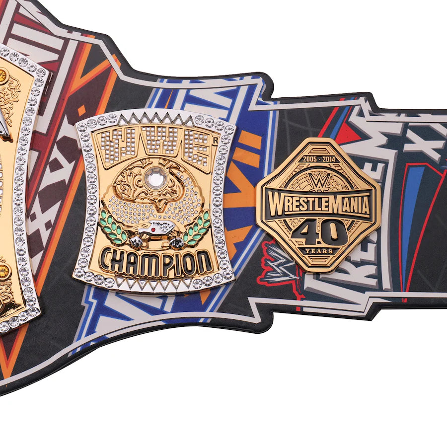 WWE Spinner 40 Years Of WrestleMania Replica Title Belt wrestling Belt WWF Belt