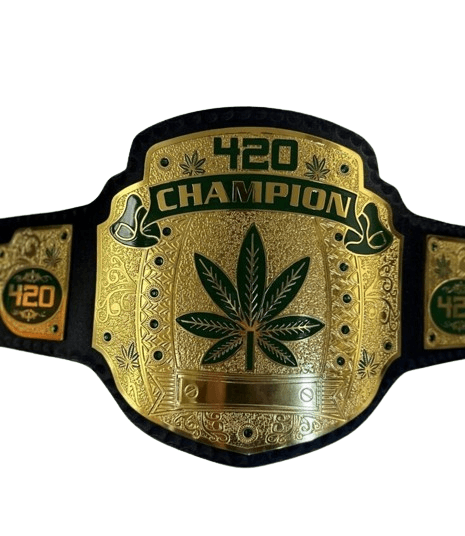 420 Weed World Wrestling Championship Title Belt Championship Belt WWF Belt