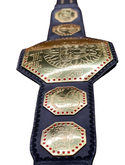 AAA Mega Campeon Mexico Wrestling Championship Title Replica Belt 2MM Brass