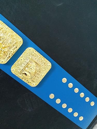 Bob Backlund era Adult World Heavyweight Wrestling Championship Replica Belt Blue Strap