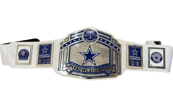DALLAS COWBOYS NFL Championship Wrestling Belt 2mm Brass Adult Size