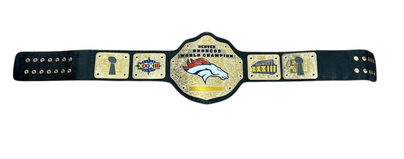 DENVER BRONCOS NFL Championship Wrestling Belt Championship Belt WWF Belt