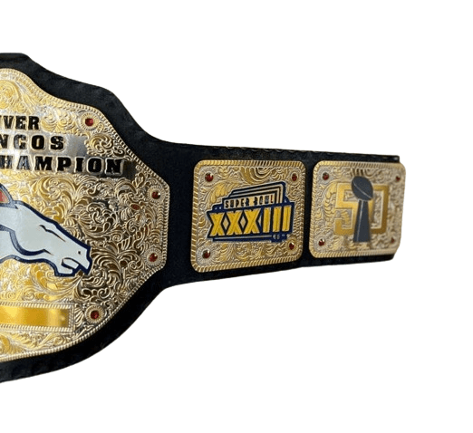 DENVER BRONCOS NFL Championship Wrestling Belt Championship Belt WWF Belt