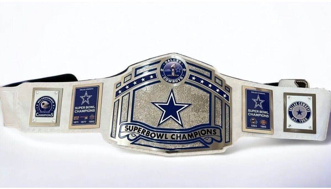 Dallas Cowboys Superbowl Champions Title Belt Championship Belt WWF Belt