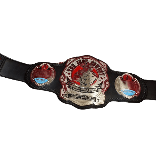 Iron Cowboy Guinness World Record Championship Belt Championship Belt WWF Belt