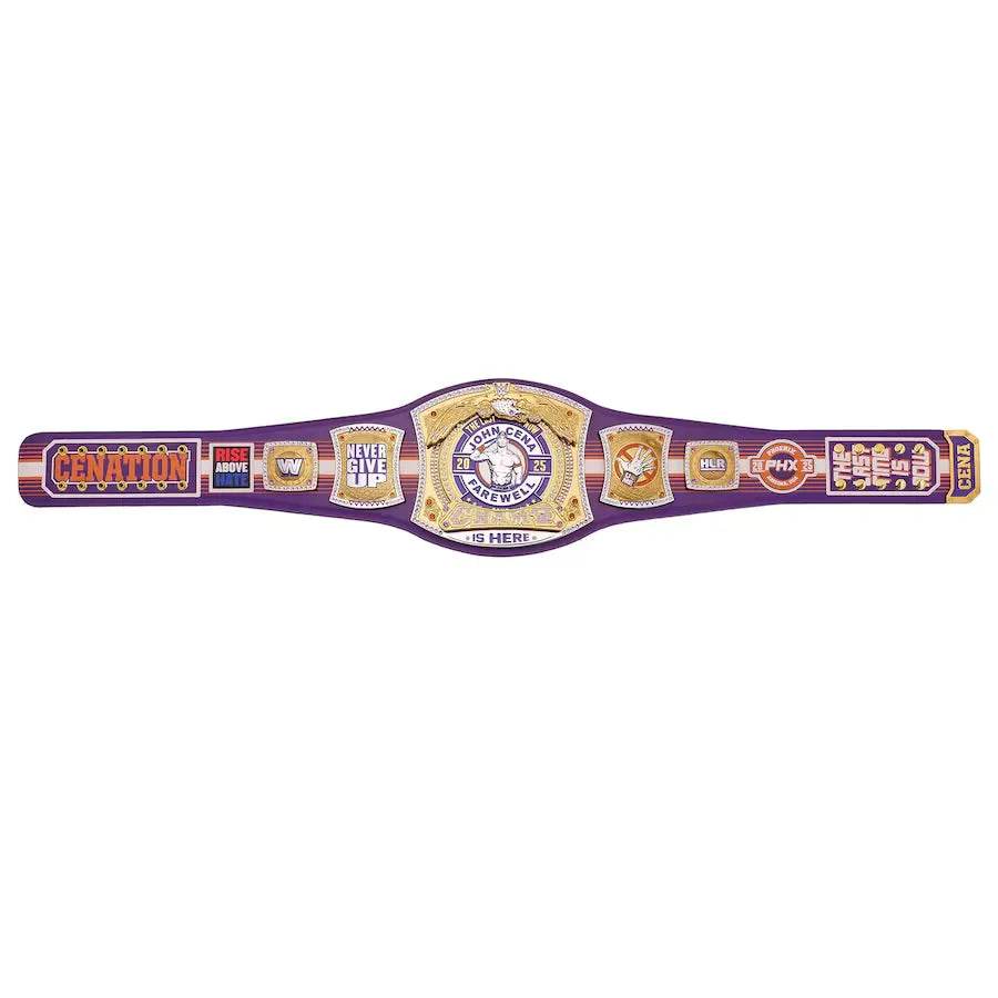 WWE John Cena Farewell Tour 2025 Phoenix Spinner Championship Belt Championship Belt WWF Belt