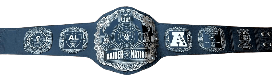 Las Vegas Raider Nation NFL Super Bowl Champions Championship Belt Championship Belt WWF Belt