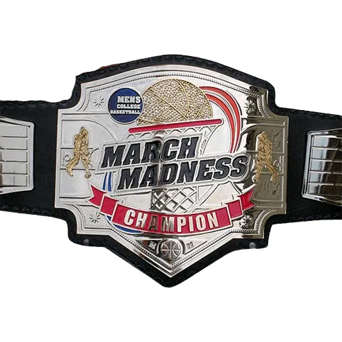 March Madness Basketball Fantasy League Belt Championship Belt WWF Belt