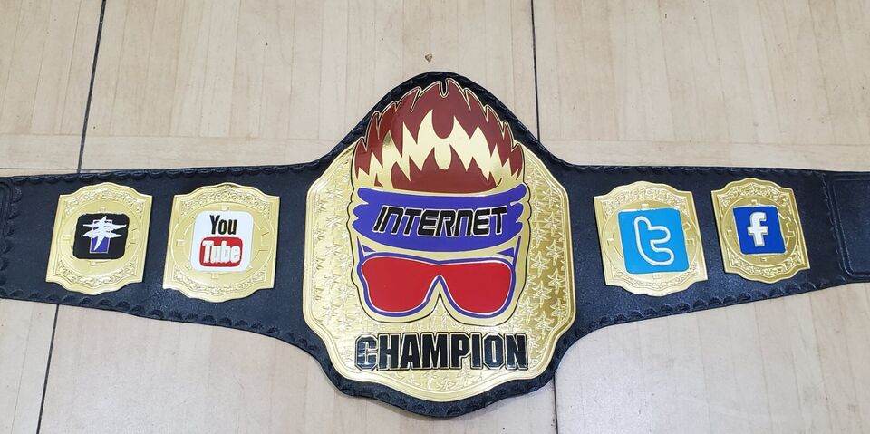 Matt Cardona Internet Champion Belt Championship Belt WWF Belt