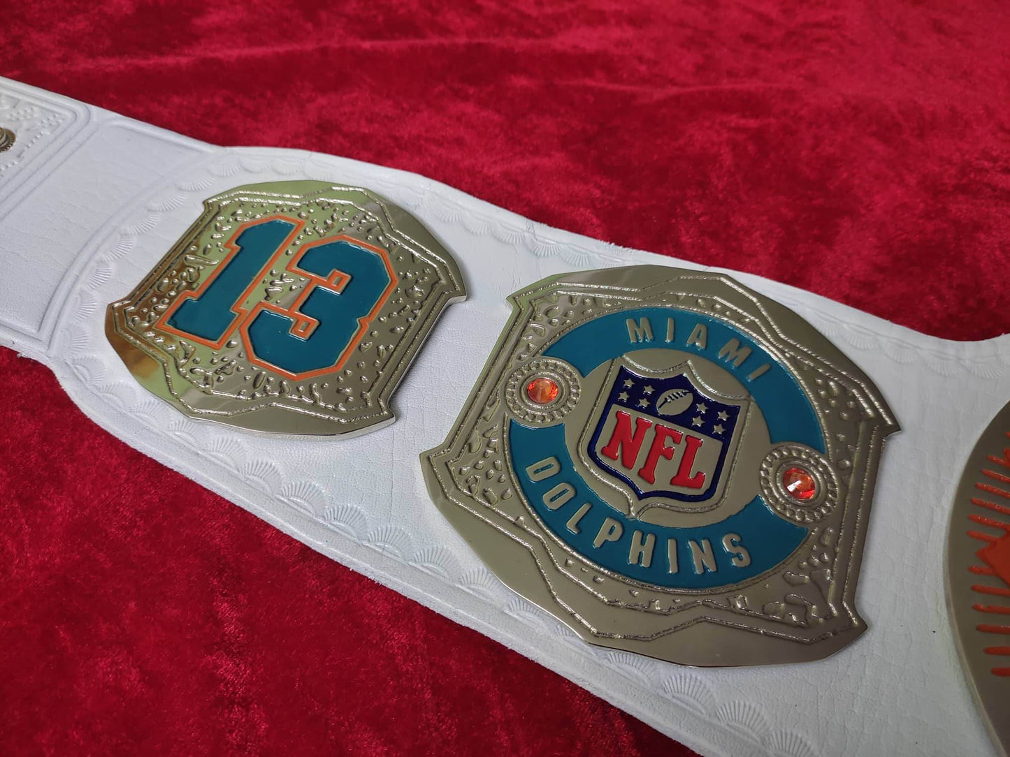 Miami Dolphins Custom fan Championship Belt Championship Belt WWF Belt