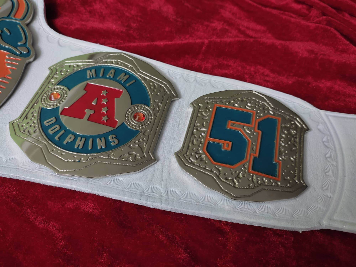 Miami Dolphins Custom fan Championship Belt Championship Belt WWF Belt