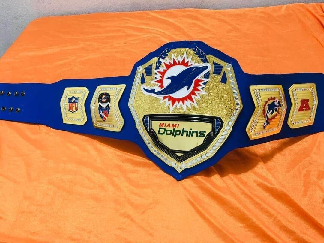 Miami Dolphins championship belt replica adult size Championship Belt WWF Belt