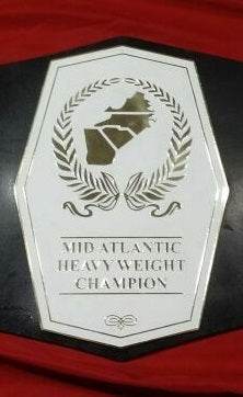 Mid Atlantic Heavyweight Wrestling Champion Leather Belt Championship Belt WWF Belt
