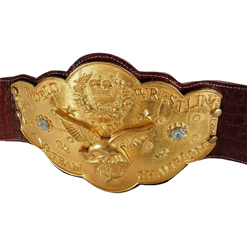NWA National Wrestling Alliance World Women’s Tag Team Championship Belt WWF Mae