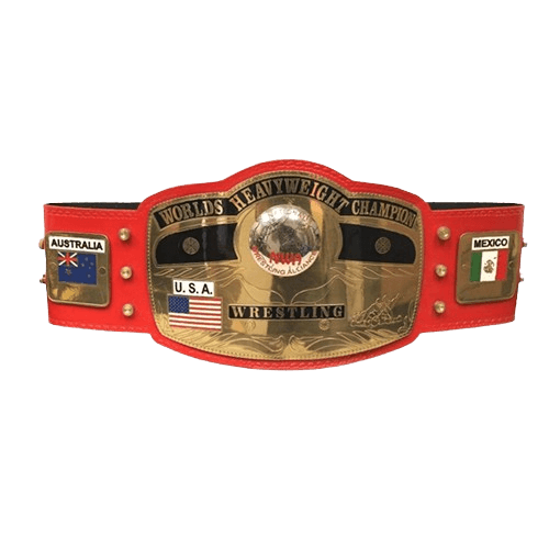 NWA New Red Championship Replica Title Belt Championship Belt WWF Belt