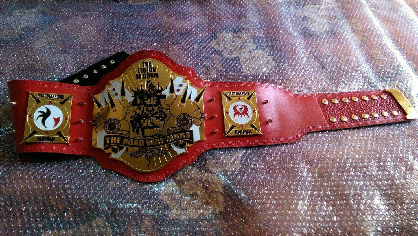 New Legion of Doom Wrestling Championship Replica Title Belt Championship Belt WWF Belt