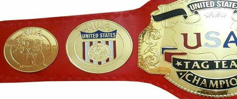 NWA United States Wrestling Tag Team Championship Title Belt Championship Belt WWF Belt