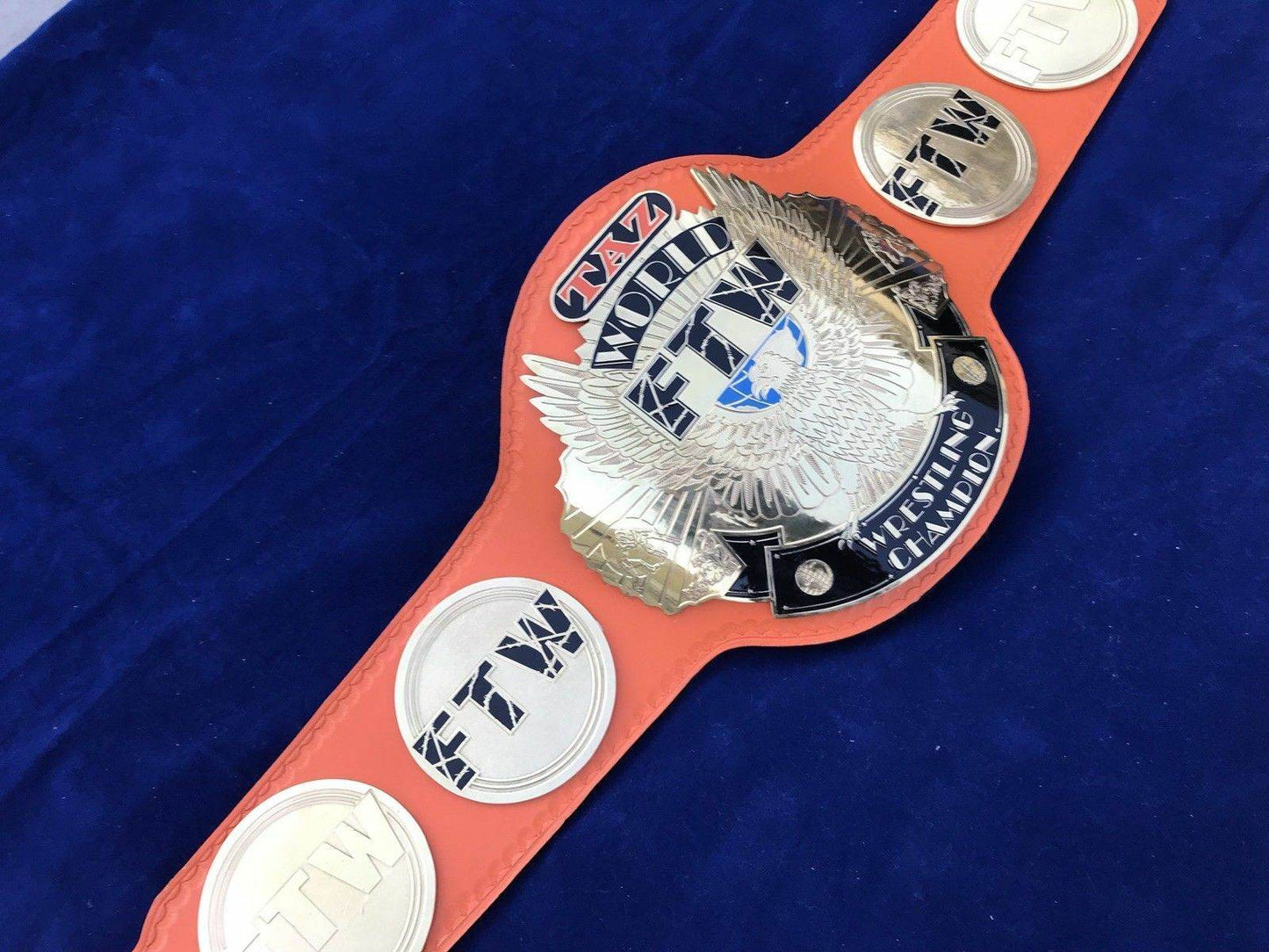 New TAZ FTW Heavyweight Championship Wrestling Leather Belt Championship Belt WWF Belt
