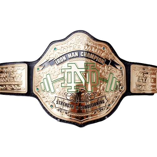 Notre Dame Ironman Championship Belt Championship Belt WWF Belt