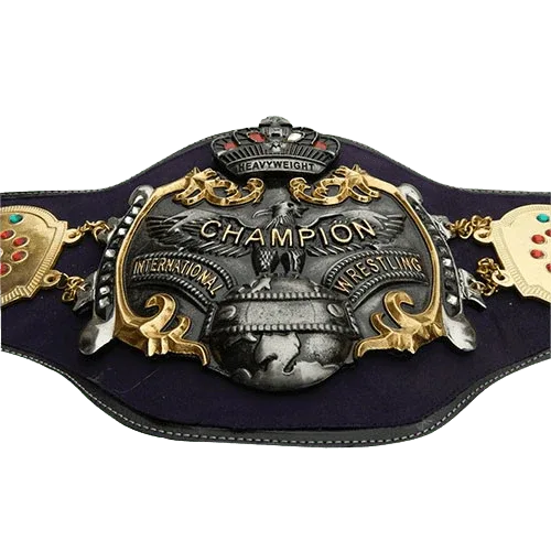 Old NWA International Heavyweight Wrestling Champion Belt Championship Belt WWF Belt