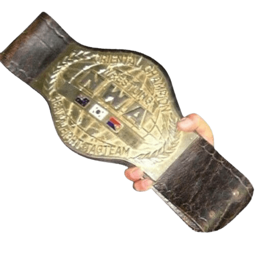 Old NWA Oriental Tag Team Wrestling Championship Belt Championship Belt WWF Belt