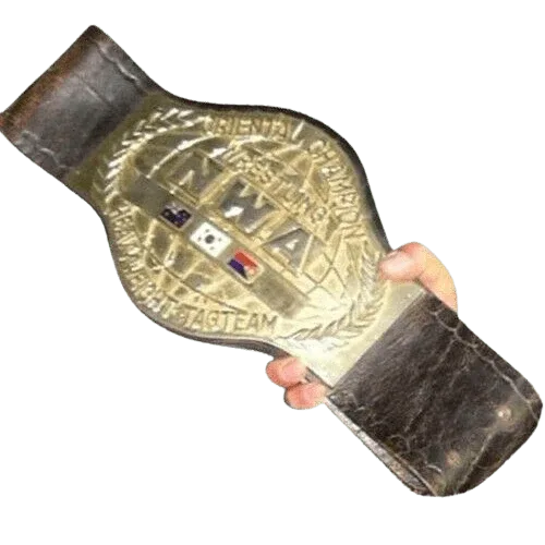 Old NWA Oriental Tag Team Wrestling Championship Belt Championship Belt WWF Belt