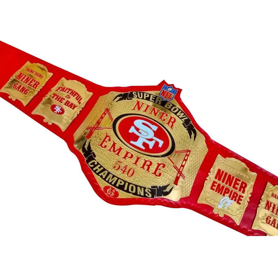 SF San Francisco 49ers Belt Championship Belt WWF Belt
