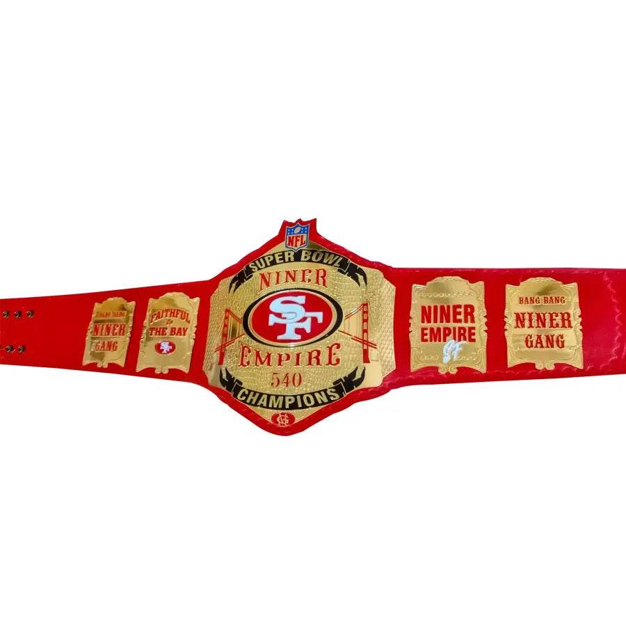 SF San Francisco 49ers Belt Championship Belt WWF Belt