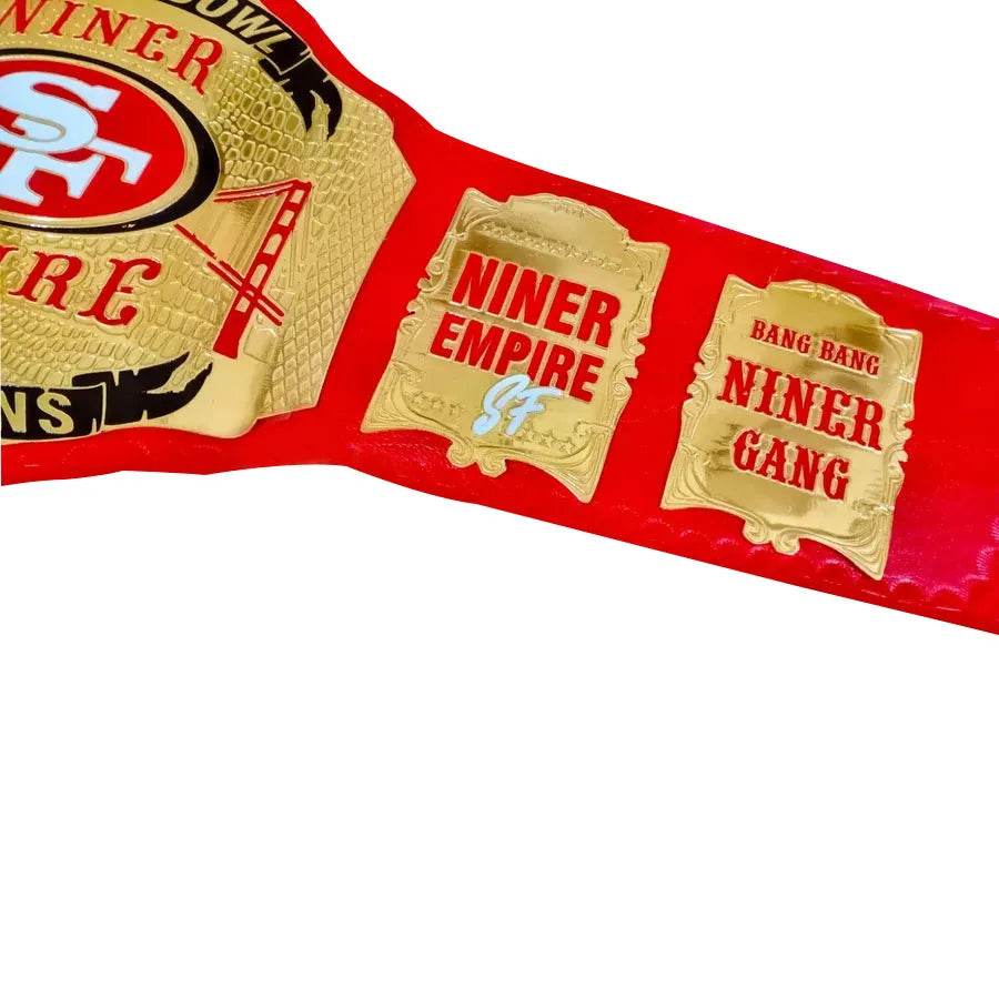 SF San Francisco 49ers Belt Championship Belt WWF Belt