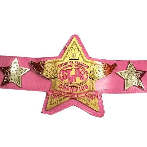 Stardom Six Person Tag Team Titles Japanese Belt Championship Belt WWF Belt