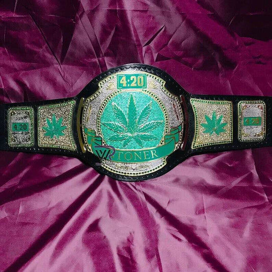 Smoking Stoner World Championship Replica Title Belt Championship Belt WWF Belt