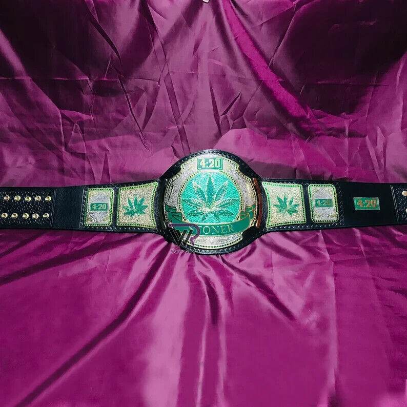 Smoking Stoner World Championship Replica Title Belt Championship Belt WWF Belt
