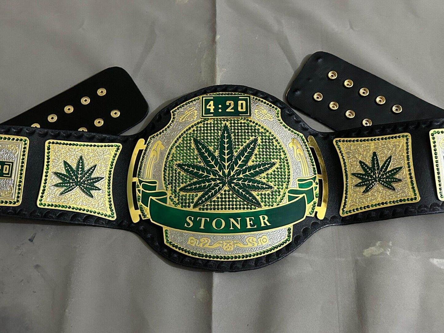 Stoner Maple Leafs Championship Replica Adult Size Belt Dual Championship Belt WWF Belt