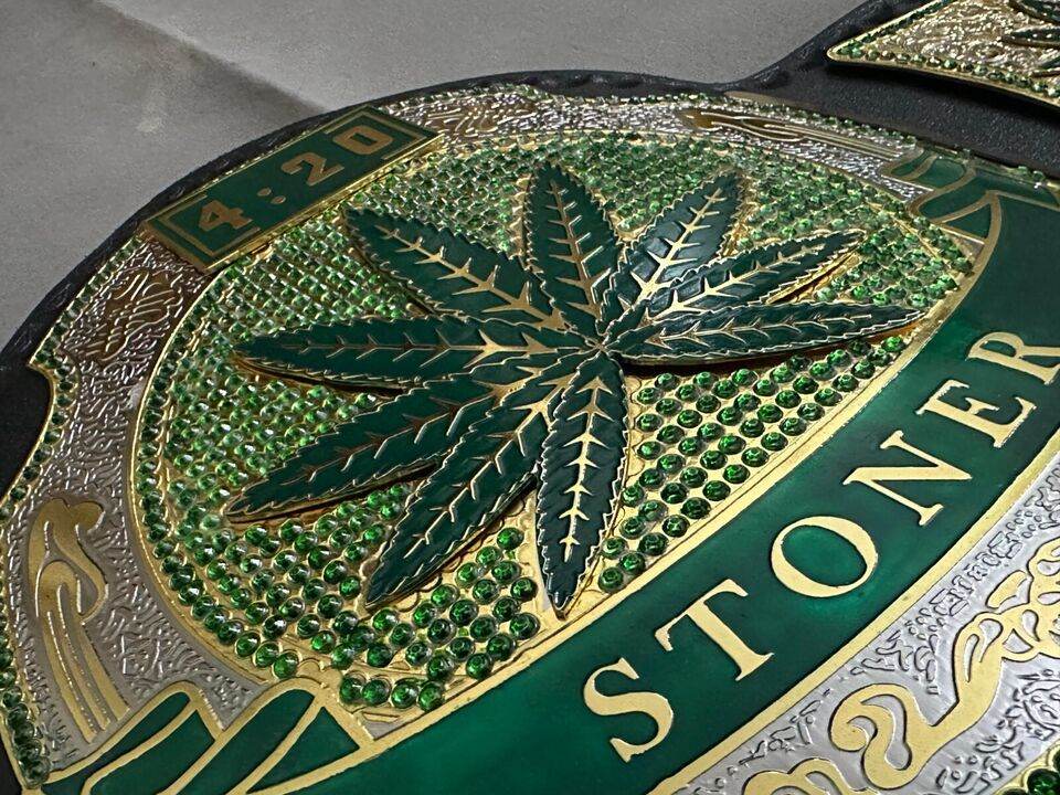 Stoner Maple Leafs Championship Replica Adult Size Belt Dual Championship Belt WWF Belt