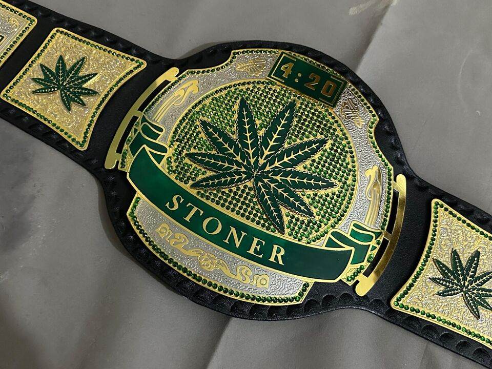 Stoner Maple Leafs Championship Replica Adult Size Belt Dual Championship Belt WWF Belt