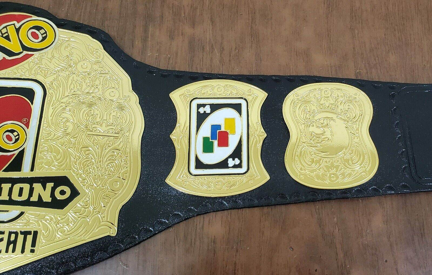UNO Lay The Heat Champion Belt Replica Adult Size Championship Belt WWF Belt