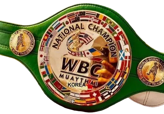 WBC Muay thai World Boxing Council Korea Champion Belt Championship Belt WWF Belt