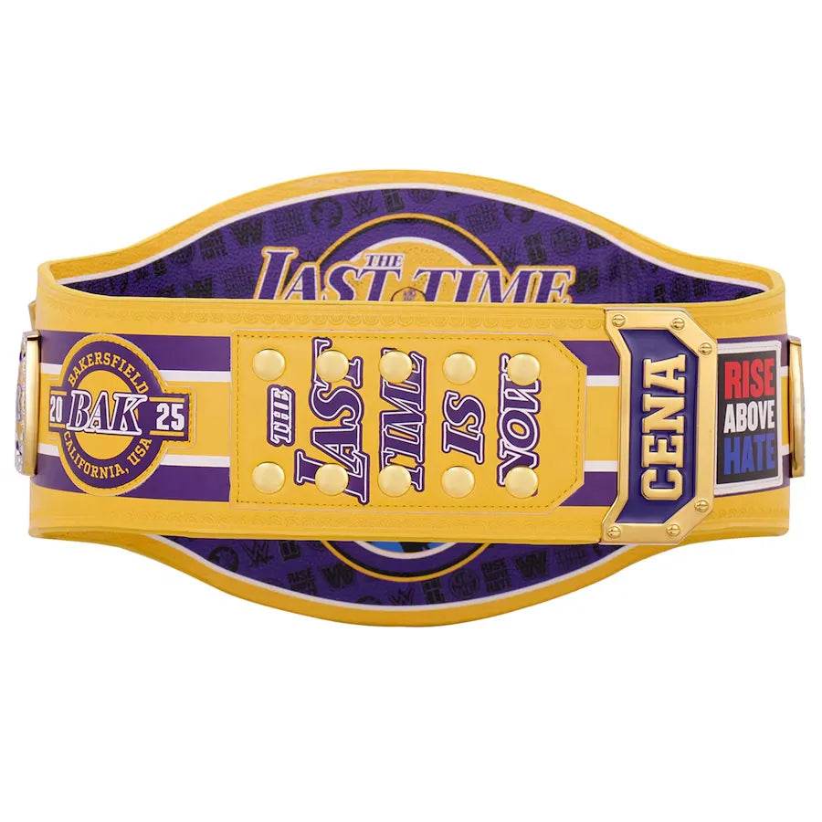 WWE John Cena Farewell Tour 2025 Bakersfield Spinner Championship Belt Championship Belt WWF Belt