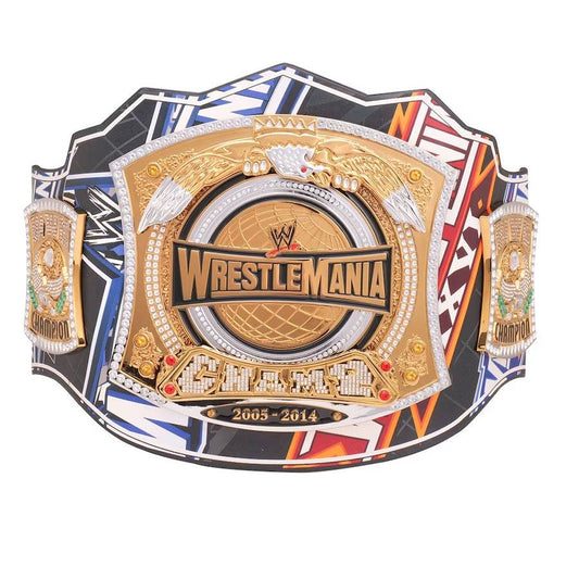 WWE Spinner 40 Years Of WrestleMania Replica Title Belt Championship Belt WWF Belt