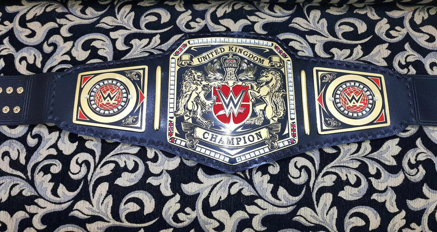 WWE United Kingdom Champion Wrestling Title Belt Championship Belt WWF Belt