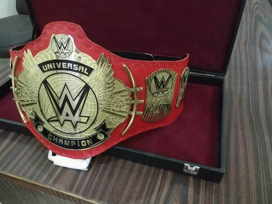 WWE Universal Championship Genuine Leather Belt Championship Belt WWF Belt