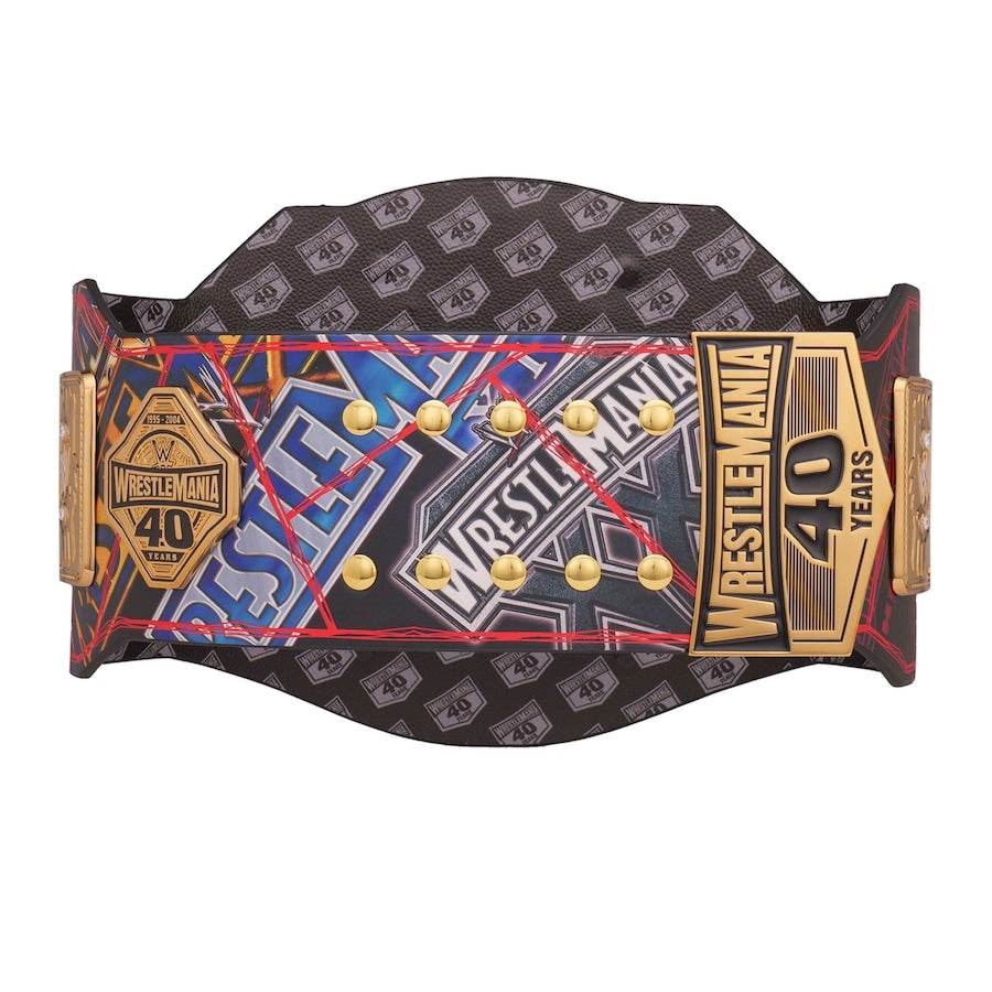 WWE Attitude Era 40 Years Of WrestleMania Replica Title Belt Championship Belt WWF Belt