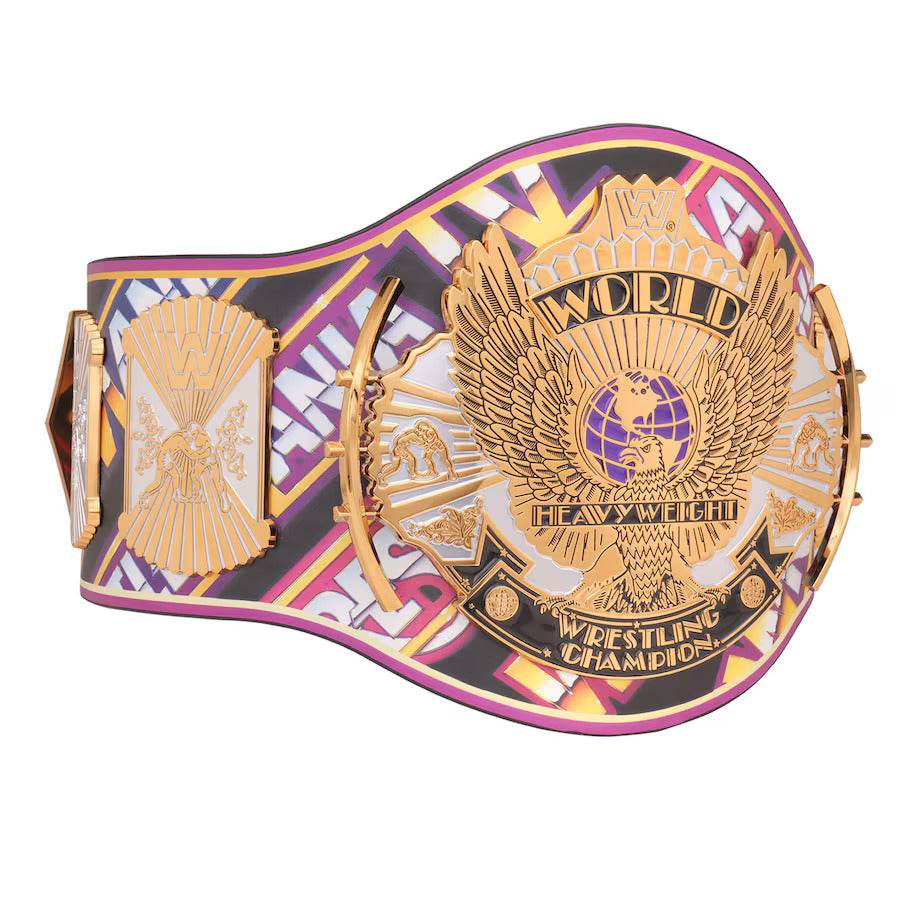 WWE Winged Eagle 40 Years Of WrestleMania Replica Title Belt Championship Belt WWF Belt