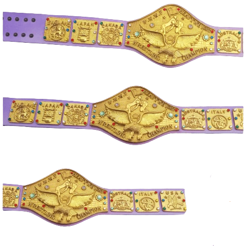 WWWF Bob Backlund Heavyweight Title Wrestling Champion Belt Championship Belt WWF Belt