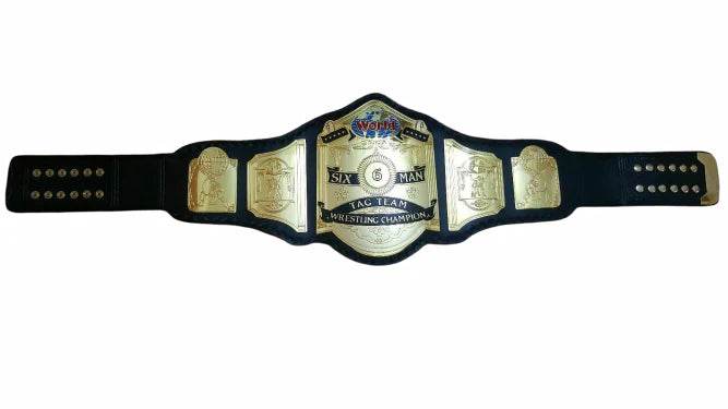 Wcw World 6 Six Man Tag Team Wrestling Championship Belt Championship Belt WWF Belt