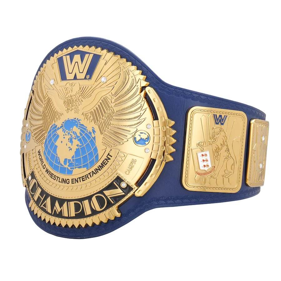 Blue WWE Big Eagle Championship Replica Title Belt Championship Belt WWF Belt