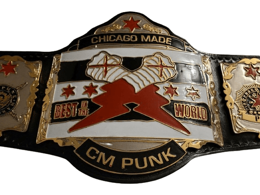 CM Punk Chicago Made Best In The World Championship Belt Championship Belt WWF Belt