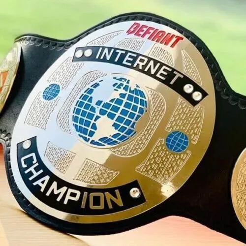 Defiant Internet Champion Title Belt Championship Belt WWF Belt