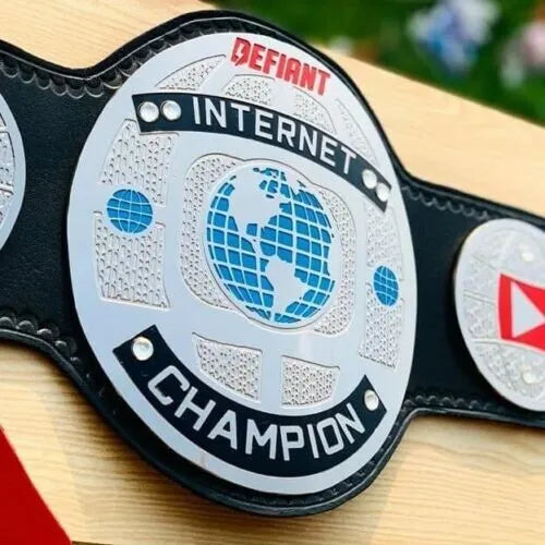 Defiant Internet Champion Title Belt Championship Belt WWF Belt